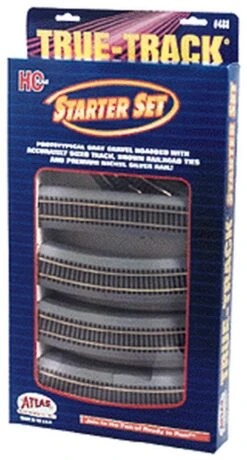 Atlas True-Track? Code 83 Track & Roadbed System -- Starter Set (18 Sections Track, 2 Switches, &