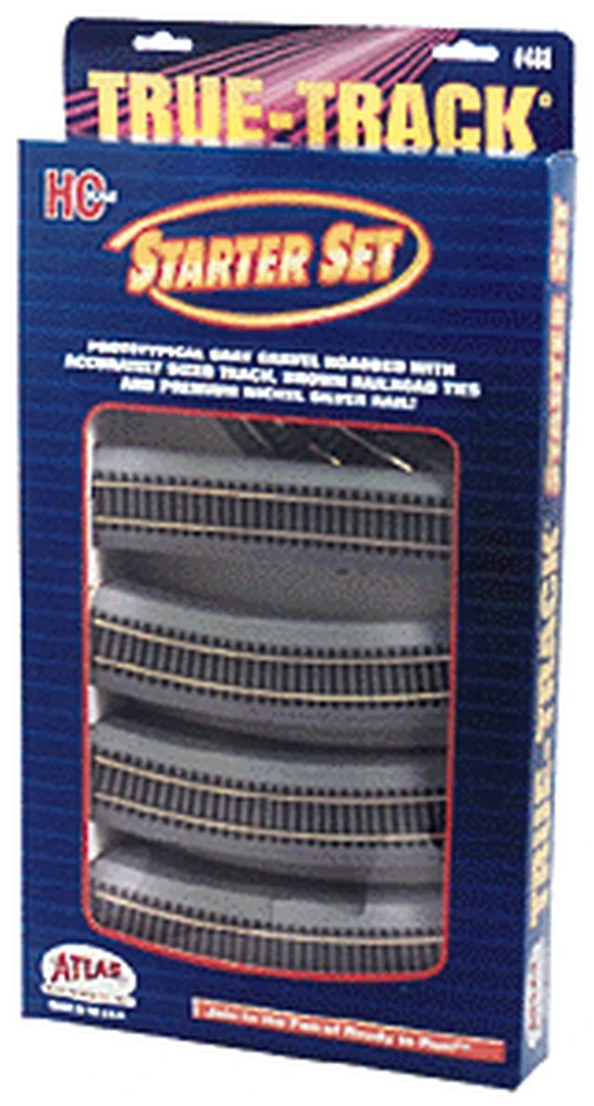 Atlas True-Track? Code 83 Track & Roadbed System -- Starter Set (18 Sections Track, 2 Switches, & 1 Atlas True-Track? Code 83 Track & Roadbed System -- Starter Set (18 Sections Track, 2 Switches, &