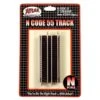 Atlas Code 55 Track W/Nickel-Silver Rail & Brown Ties -- 3" Straight Pkg(6) - N