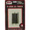Atlas Code 55 Track W/Nickel-Silver Rail & Brown Ties -- 2" Straight Pkg(6) - N
