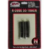Atlas Code 55 Track W/Nickel-Silver Rail & Brown Ties -- 10" Radius Half Curve Pkg(6) - N