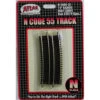 Atlas Code 55 Track W/Nickel-Silver Rail & Brown Ties -- 15" Radius Half Curve Pkg(6) - N