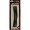 Atlas Code 55 Track W/Nickel-Silver Rail & Brown Ties -- 18-3/4" Radius Full Curve Pkg(6) - N