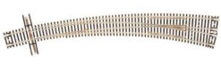Atlas Code 55 Curved Turnout; 21-1/4" Outside & 15" Inside Radius -- Right Hand - N