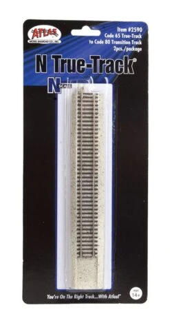 Atlas Code 80 To Code 65 True-Track Transition Track -- Pkg(2) - N