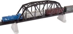 Atlas Code 83 18" Through Truss Bridge Black HO