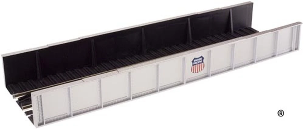 Atlas Code 100 Plate Girder Bridge -- Union Pacific (silver W/red, White, Blue Logo) - HO 1 Atlas Code 100 Plate Girder Bridge -- Union Pacific (silver W/red, White, Blue Logo) - HO