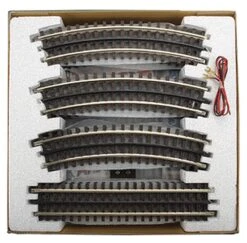 Atlas O 21st Century Track System? Nickel Silver Rail W/Brown Ties - 3-Rail -- Starter Set - O