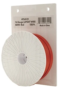 Atlas O 100' Heavy Duty Layout Wire, 16Gauge/Red