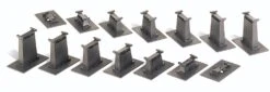 Bachmann Graduated Pier Set - E-Z Track? -- 14 Pieces - HO - 44471