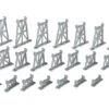 Bachmann 26-Piece Graduated Trestle Set - N
