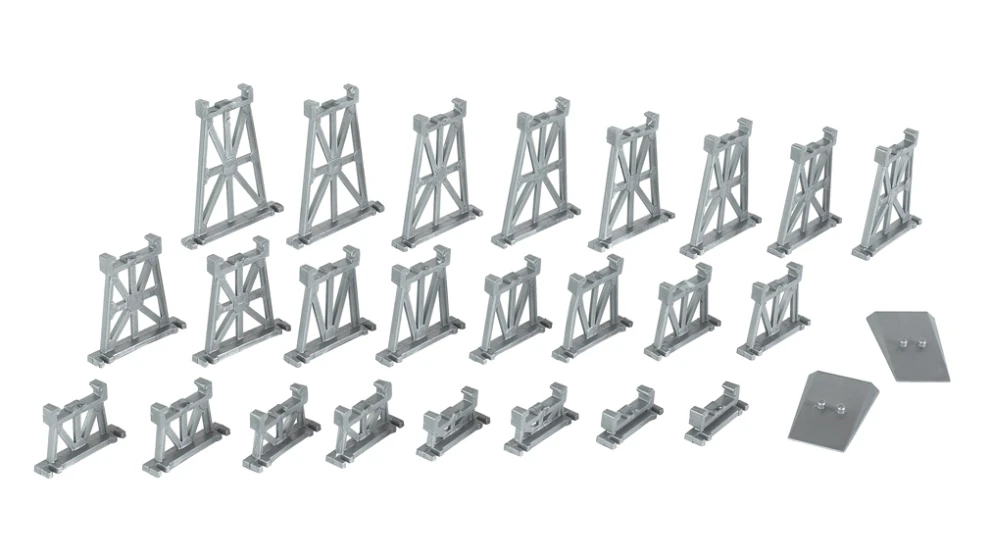 Bachmann 26-Piece Graduated Trestle Set - N 1 Bachmann 26-Piece Graduated Trestle Set - N