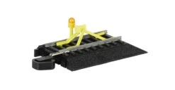 Bachmann Track Bumper With Flashing LED - Steel Alloy Rail, Black Roadbed E-Z Track(R - HO