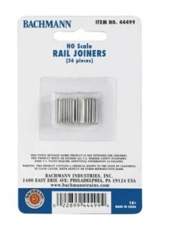 Bachmann E-Z Track? Accessories -- Rail Joiners Pkg(36) - HO