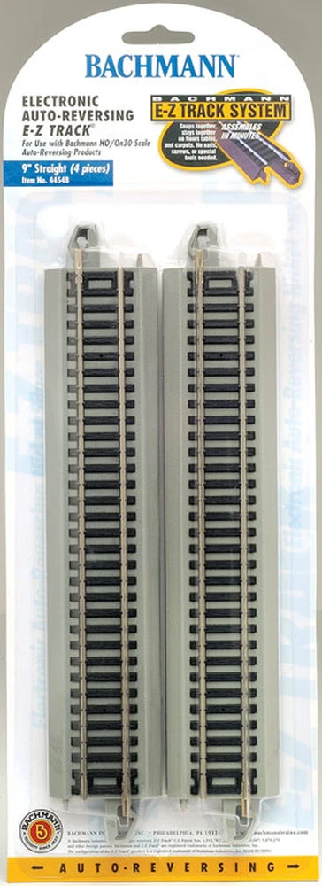 Bachmann Auto-Reversing 9" Straight N/S (4) HO/On30 1 Bachmann Auto-Reversing 9" Straight N/S (4) HO/On30