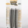 Bachmann E-Z Track? W/Nickel Silver Rail & Gray Roadbed -- 19" Radius Curve Pkg(6) - N
