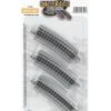 Bachmann E-Z Track? W/Nickel Silver Rail & Gray Roadbed -- 11-1/4" Radius Curve 1/2 Section Pkg(6)