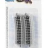 Bachmann E-Z Track? W/Nickel Silver Rail & Gray Roadbed -- 12.5" Radius Curve Half Section - N
