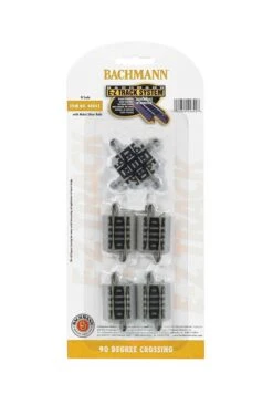 Bachmann E-Z Track? W/Nickel Silver Rail & Gray Roadbed -- 90 Degree Crossing - N
