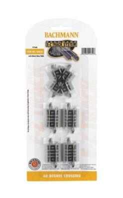 Bachmann E-Z Track? W/Nickel Silver Rail & Gray Roadbed -- 60 Degree Crossing - N