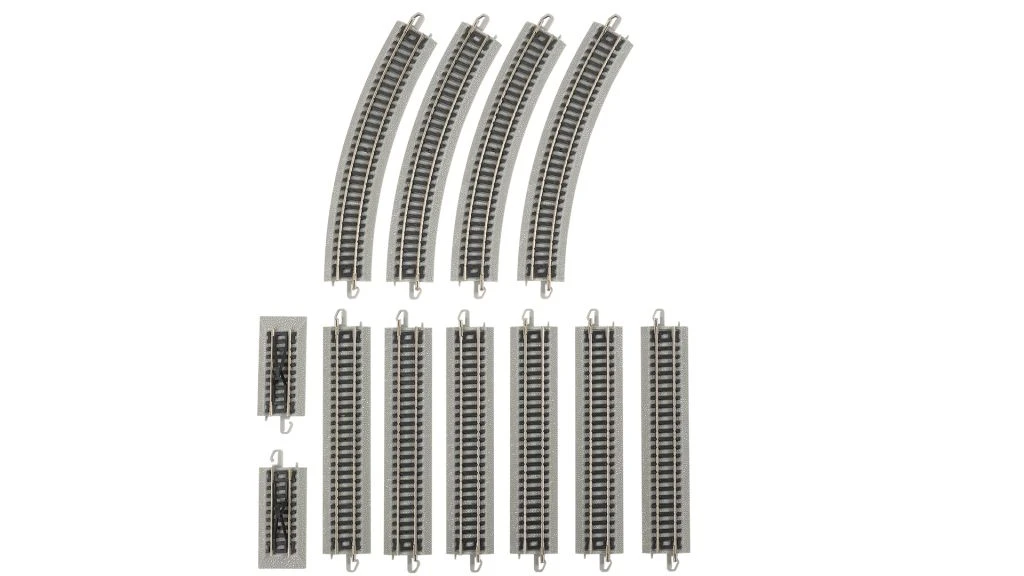 Bachmann E-Z Track? W/Nickel Silver Rail & Gray Roadbed -- Auto-Reversing System - N 1 Bachmann E-Z Track? W/Nickel Silver Rail & Gray Roadbed -- Auto-Reversing System - N
