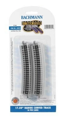 Bachmann E-Z Track? W/Nickel Silver Rail & Gray Roadbed -- 17.5" Radius Curve - N
