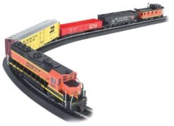 Bachmann Rail Chief Train Set -- Burlington Northern & Santa Fe - HO - 00706