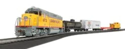 Bachmann Track King Train Set - Standard DC -- Union Pacific EMD GP40, 4 Cars, Wide-Vision Caboose