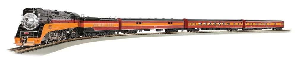 Bachmann Daylight Special - Standard DC -- Southern Pacific 4-8-4 GS-4, 3 Cars, 81 X 45" E-Z Track 1 Bachmann Daylight Special - Standard DC -- Southern Pacific 4-8-4 GS-4, 3 Cars, 81 X 45" E-Z Track