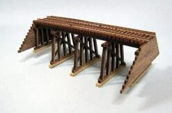 Blair Line Pile & Frame Trestle Kit -- Laser-Cut 6" Wide X 2" Tall 15 X 5cm - HO