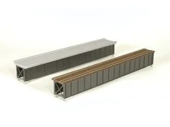 Micro Engineering Deck-Girder Bridge W/Open Deck -- Kit - Scale Length: 85' 25.9m - HO