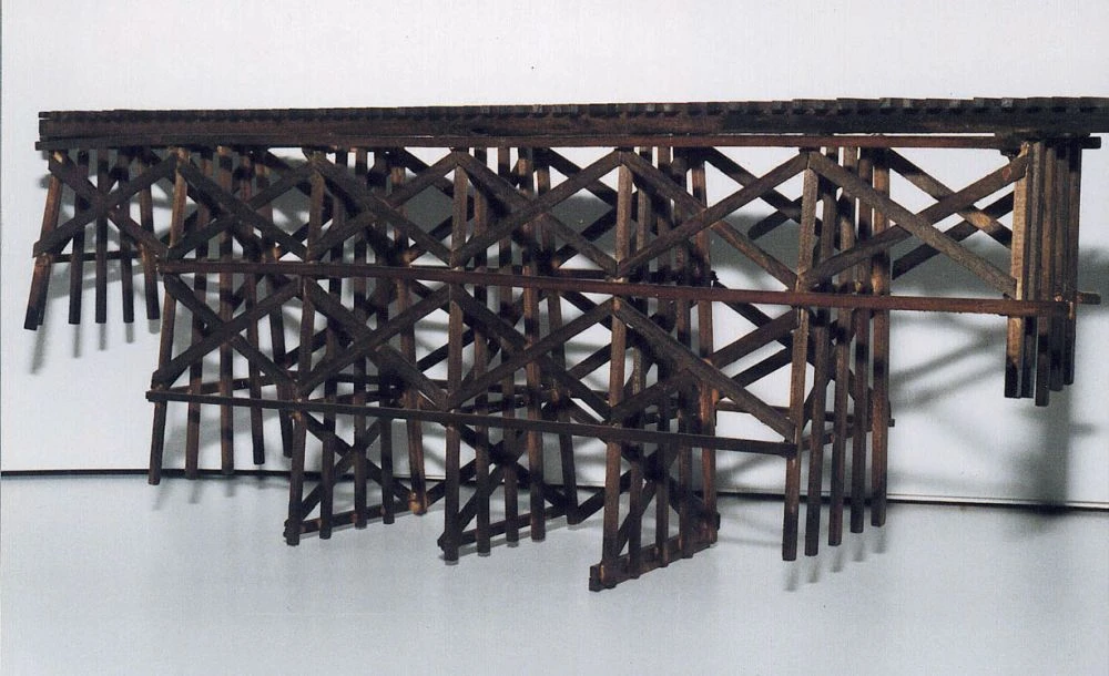 JV Models Timber Trestle -- Kit - Builds Up To 16 X 18" - O 1 JV Models Timber Trestle -- Kit - Builds Up To 16 X 18" - O