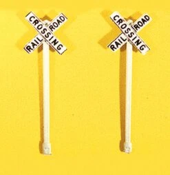 JL Innovative Design Custom Railroad Crossbucks -- Pkg(2) - HO