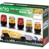 Kato GE ES44AC GEVO Mixed Freight Starter Set -- Canadian Pacific Loco, 6 Cars, Unitrack M1 Basic