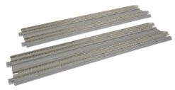 Kato Straight Double Concrete Slab Track - Unitrack -- 9-3/4" 24.8cm Pkg(2) - N