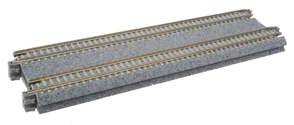 Kato Concrete Tie Double Track Straight -- 7-5/16" 186mm Pkg(2) - N 1 Kato Concrete Tie Double Track Straight -- 7-5/16" 186mm Pkg(2) - N