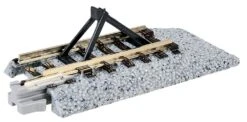 Kato Straight Roadbed Bumper Track Section - Unitrack -- Style C - 2-7/16" 62mm Pkg(2) - N