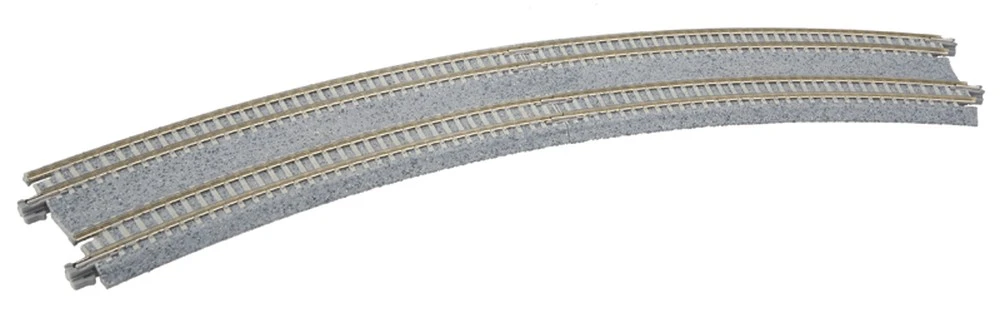 Kato CT Double-Track Easement Curve Track -- Right & Left, 381mm/414mm, 15" & 19", Radius 27.5" - 1 Kato CT Double-Track Easement Curve Track -- Right & Left, 381mm/414mm, 15" & 19", Radius 27.5" -