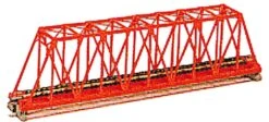 Kato Single-Truss Bridge - 248mm 9-3/4" -- Red - N