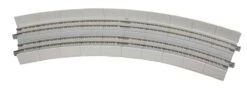 Kato Unitrack CT Double-Track Superelevated Curve Easment -- 1 Each Left & Right, 22.5 Degrees, 15