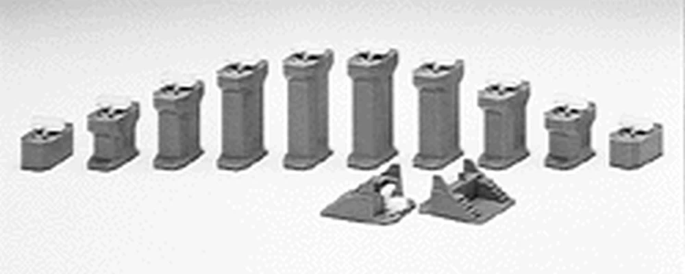 Kato Gradual Pier Set -- 9/16 To 2" 1.4 To 5.1cm High - N 1 Kato Gradual Pier Set -- 9/16 To 2" 1.4 To 5.1cm High - N