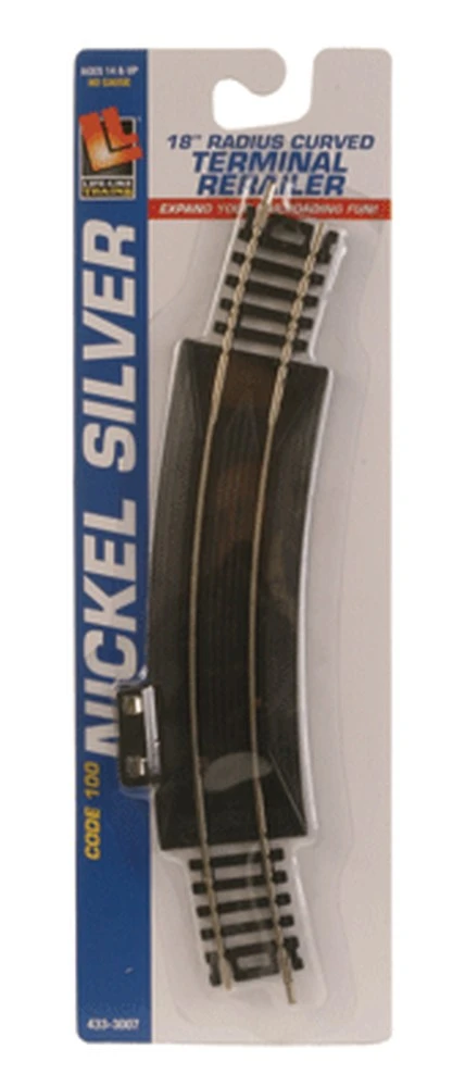 Life-Like 18" Curved Terminal Rerailer -- Code 100 Nickel Silver - HO 1 Life-Like 18" Curved Terminal Rerailer -- Code 100 Nickel Silver - HO