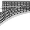Lionel FasTrack? Track W/Roadbed - 3-Rail -- Manual Turnout (Switch) O-36 Left Hand - O - 6-12017