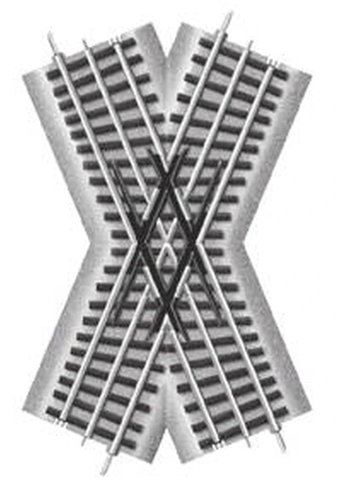 Lionel FasTrack? Track W/Roadbed - 3-Rail -- 45 Degree Crossing - O - 6-12051 1 Lionel FasTrack? Track W/Roadbed - 3-Rail -- 45 Degree Crossing - O - 6-12051