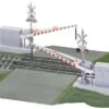 Lionel FasTrack? Track W/Roadbed - 3-Rail -- Grade Crossing W/Gates, Flashers & Bell 10" 25.4cm S