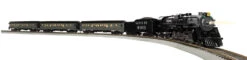 Lionel Cajon Steam Passenger Set - LionChief Bluetooth -- Santa Fe, 2-8-4 Berkshire, 3 Cars - HO
