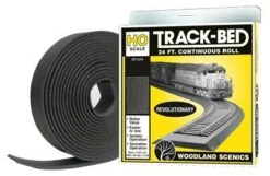 Woodland Scenics Track-Bed Roadbed Material -- 24' (720cm) Long Continuous Roll - HO - ST1474