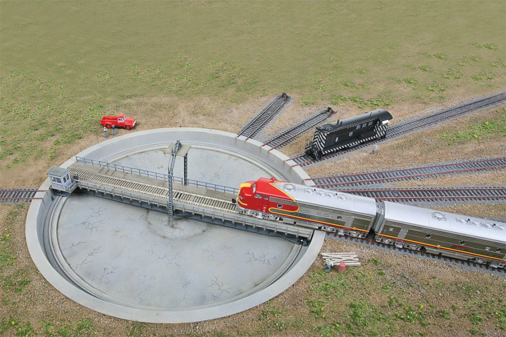 Walthers Cornerstone Motorized 110' Turntable -- 16-7/16" (41.7cm) Overall Diameter - HO 1 Walthers Cornerstone Motorized 110' Turntable -- 16-7/16" (41.7cm) Overall Diameter - HO