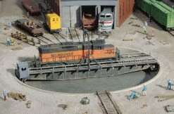 Walthers Cornerstone 90' Turntable -- Kit - Pit Diameter: 13-3/16" 33cm Bridge Holds Loco Up To