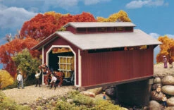 Walthers Cornerstone Willow Glen Covered Bridge -- Kit - 8-1/2 X 3-1/2 X 3-1/2 Inch 21.2 X 8.7 X 8